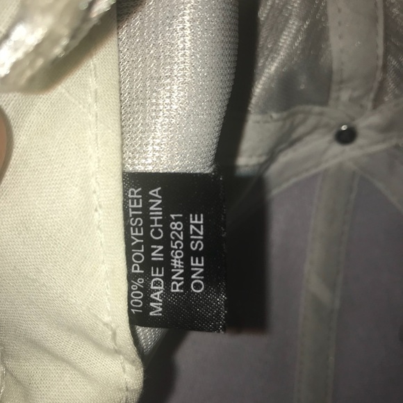 Crushed Velvet Cream Baseball Hat - Picture 3 of 4